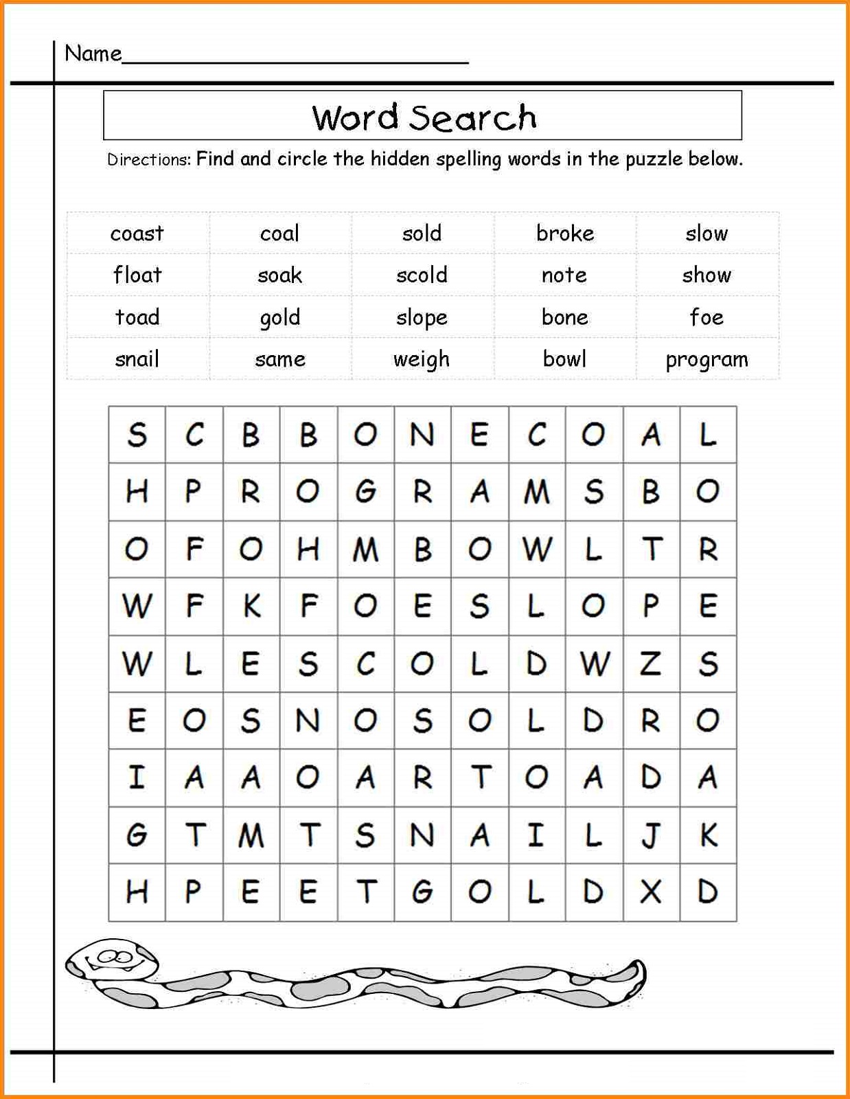 3rd Grade Worksheets Spelling