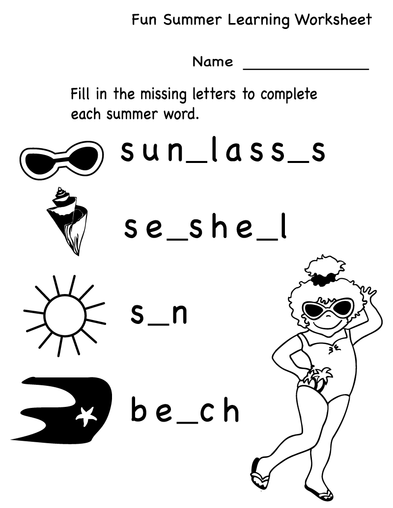 Fun Activity Worksheets Letter