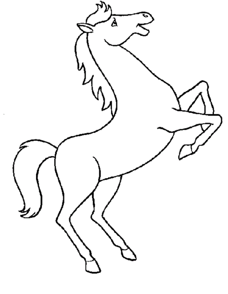 Coloring for Toddlers Printable Horse