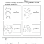 English Worksheets for Kids Grammar