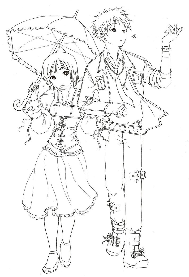 Free Coloring Pages for Boys Anime