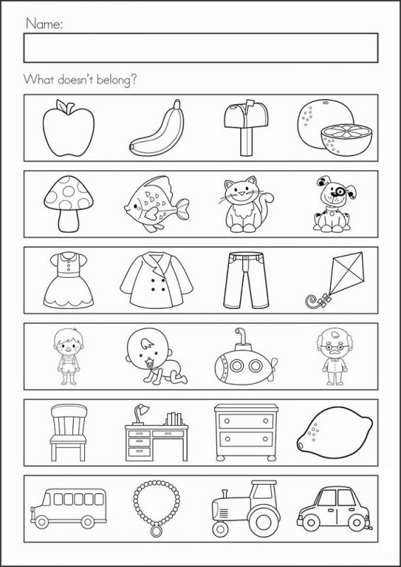 School Worksheets for Kindergarten Free | Learning Printable