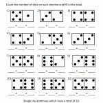 Math Activity Worksheets Domino