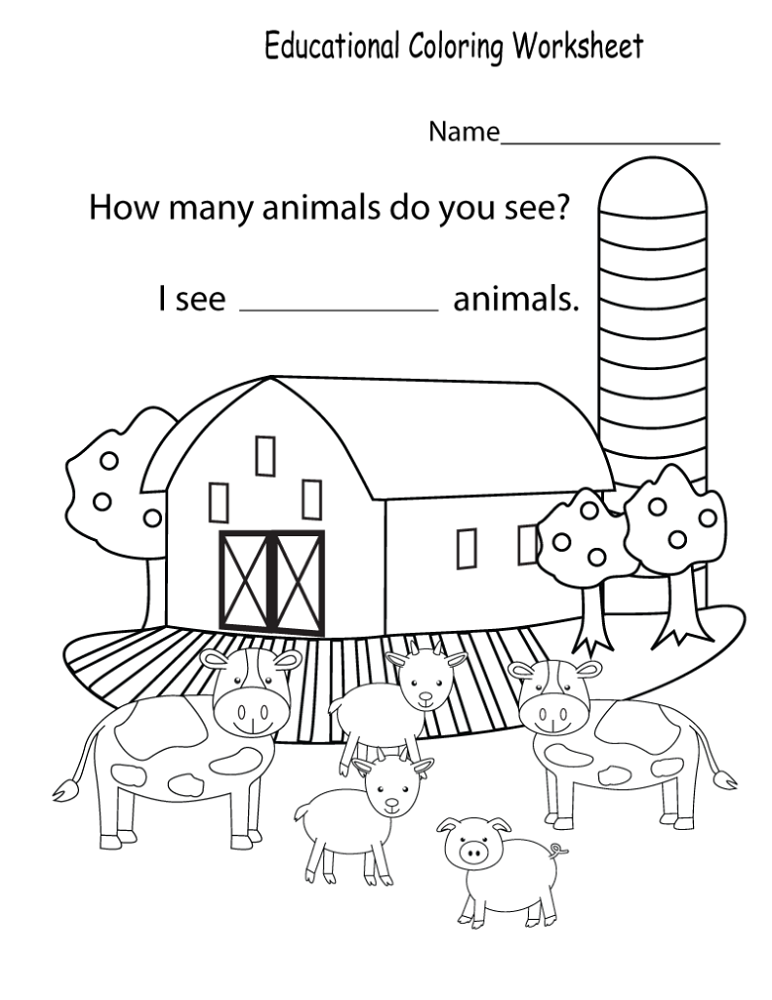 Coloring Worksheets for Kids Educational