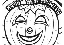 Math Coloring Worksheets Halloween