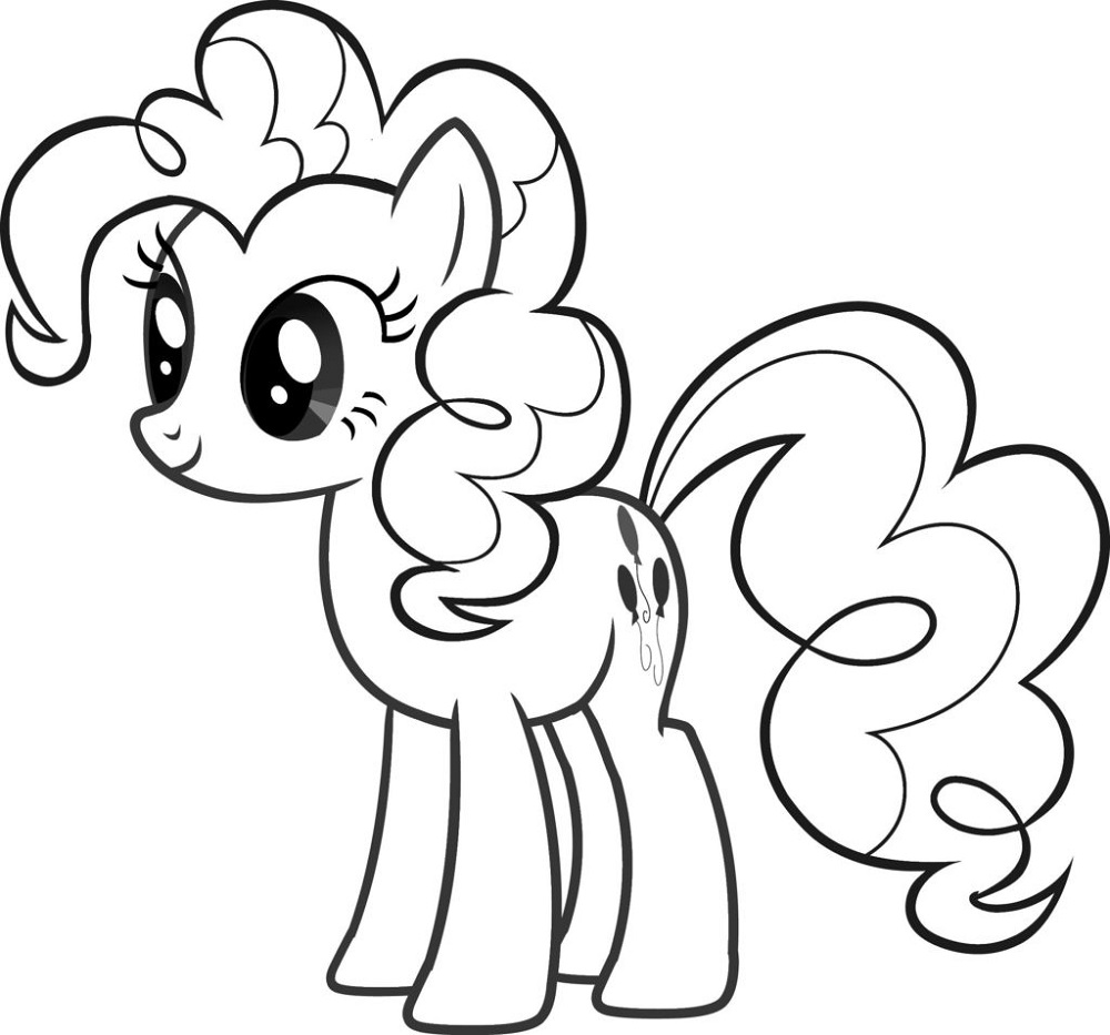 Free Colouring Sheets for Children Pony