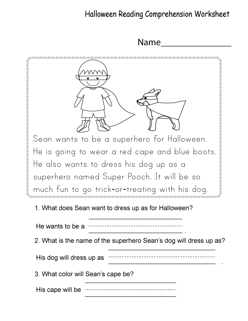 Free Printable Worksheets for Kids Reading