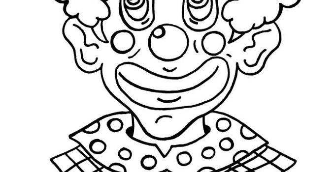 Free Childrens Coloring Pages Clown