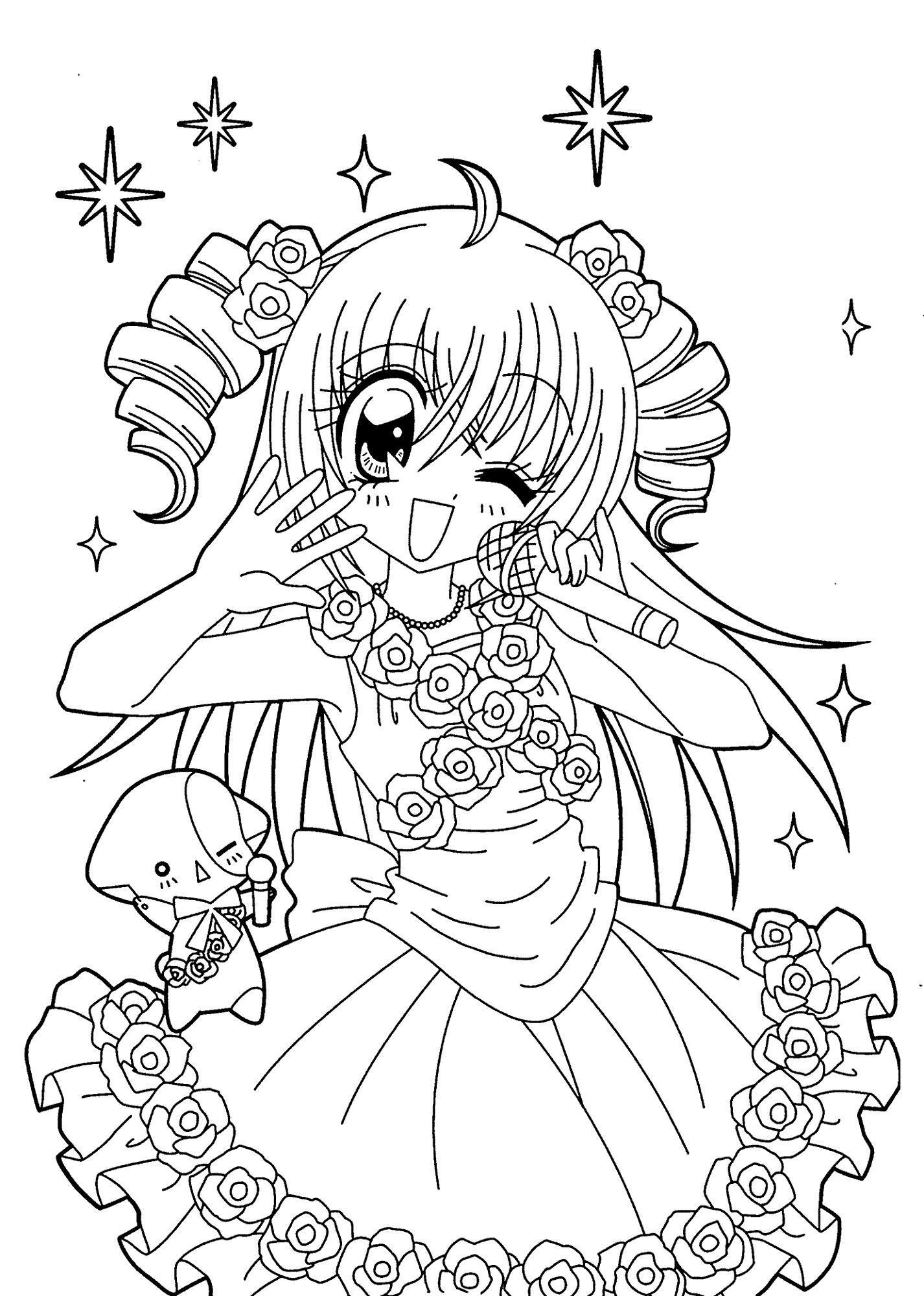 Free Coloring Pages to Print Anime