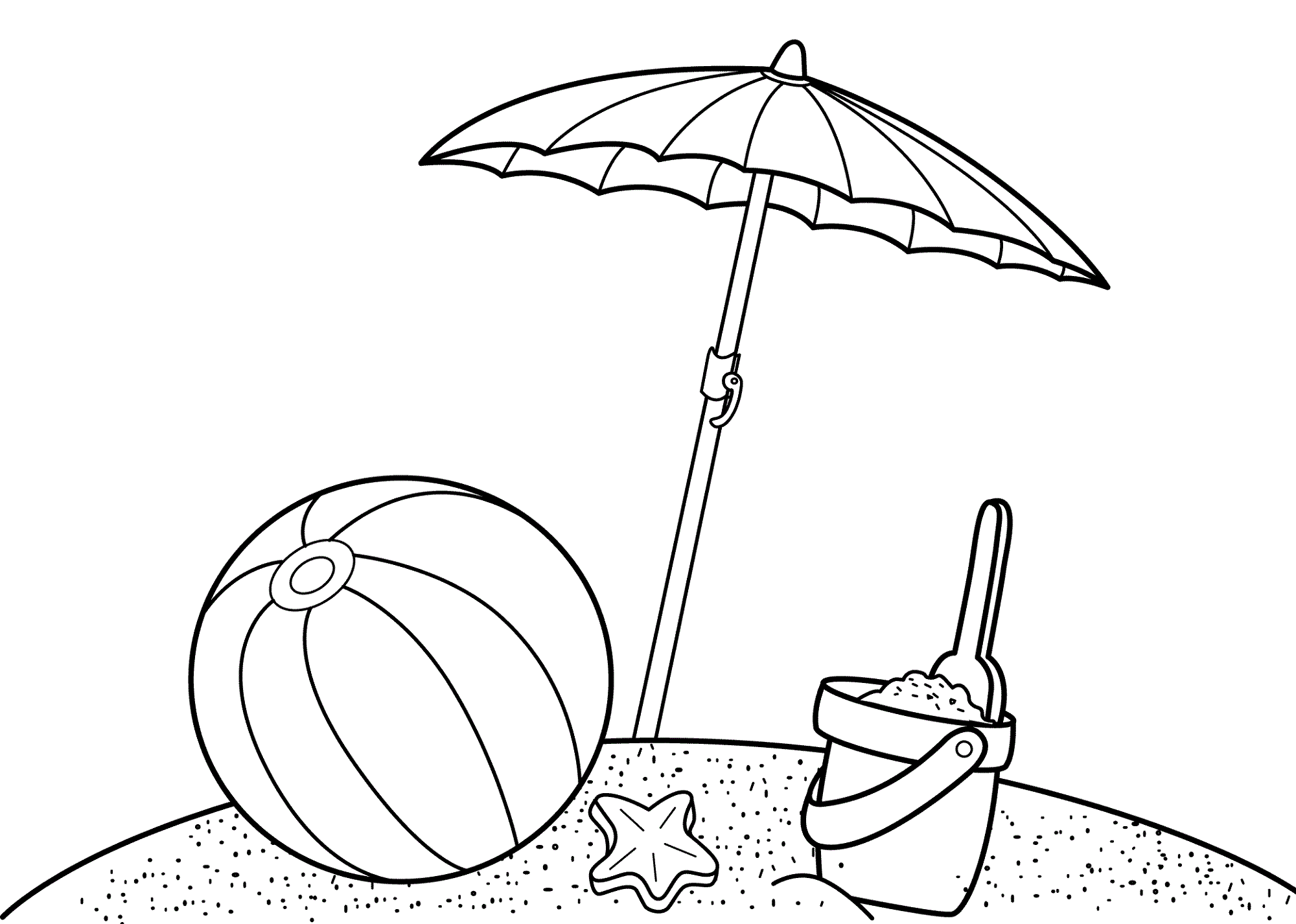 Free Colouring Pages for Children Summer