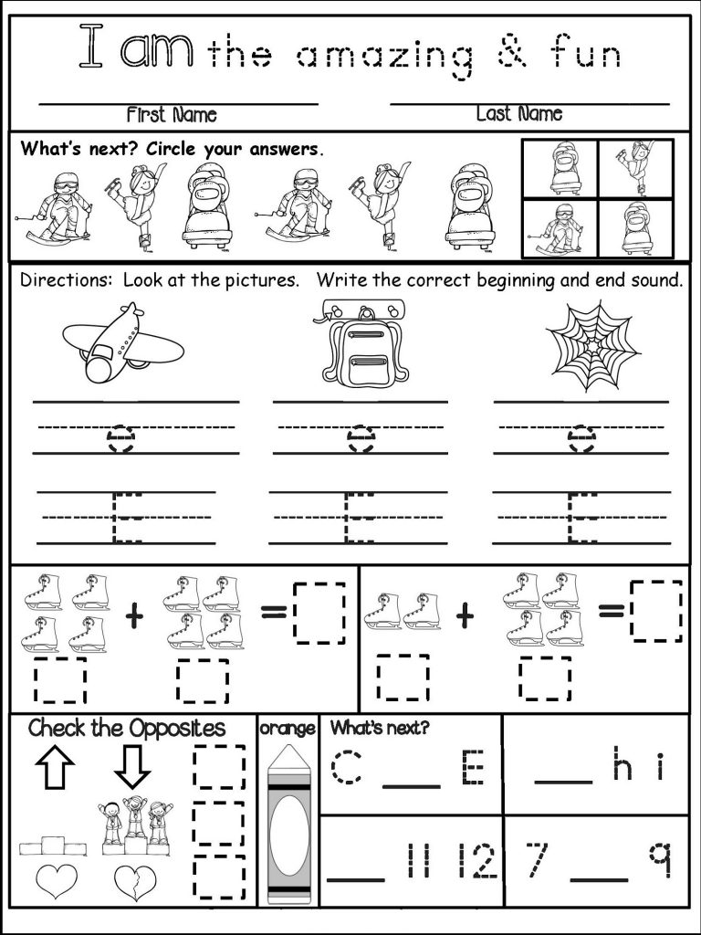 Fun Homework for Preschool Printable | Learning Printable Fun Homework ...