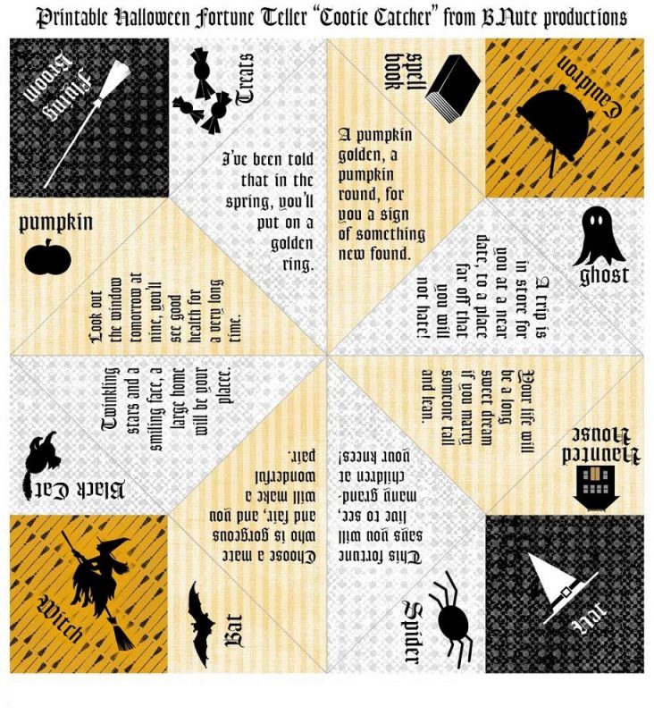 Printable Fortune Teller Paper Game | Learning Printable Printable ...
