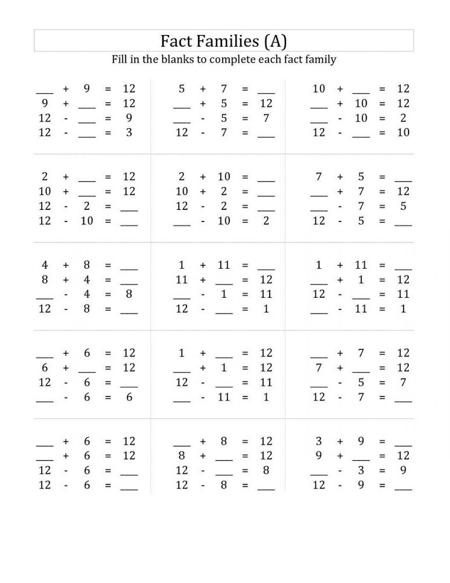 easy-fact-families-worksheets-first-grade-learning-printable-easy