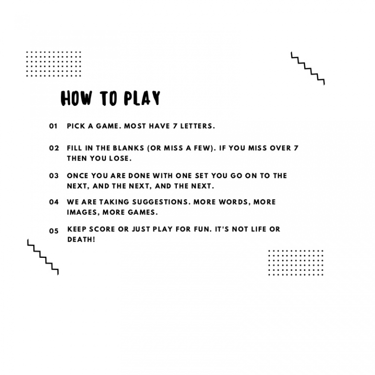 Printable Hangman Game Rules Templates Learning Printable Printable