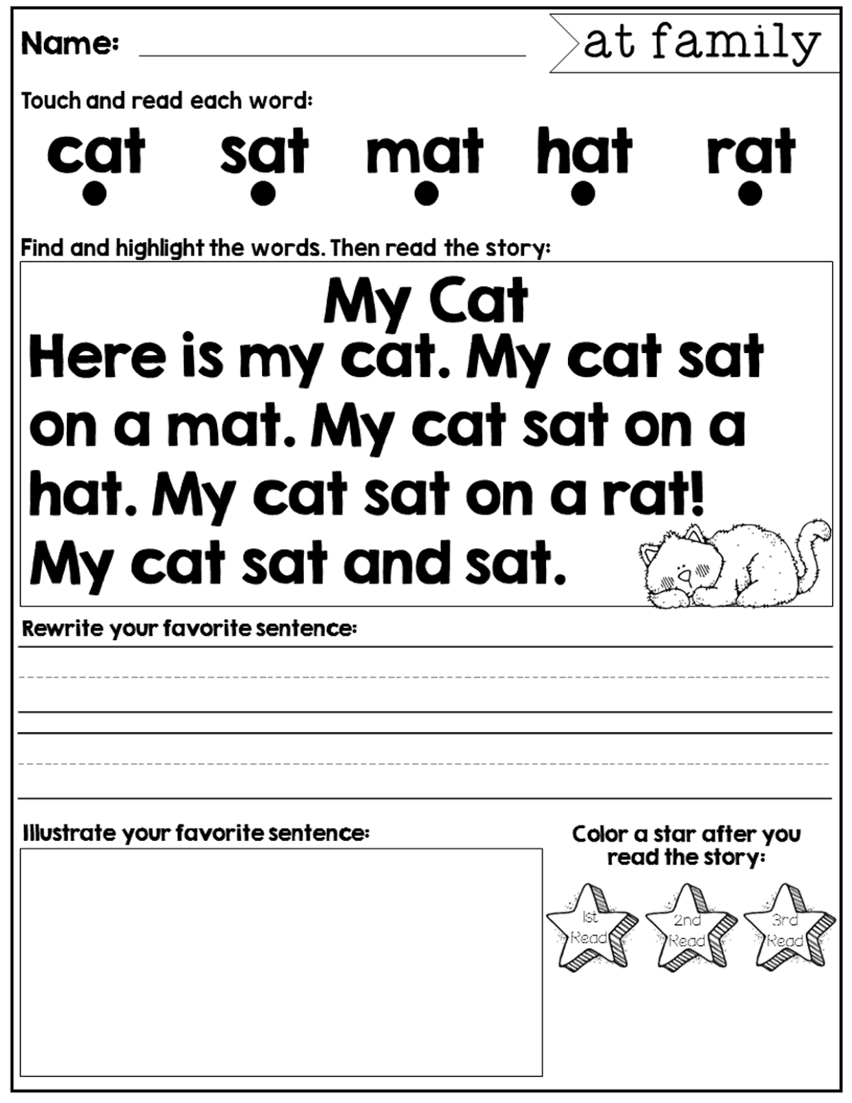 free literacy worksheets for preschool