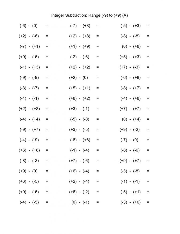 Free Basic Math Worksheets All Skills | Learning Printable Free Basic ...