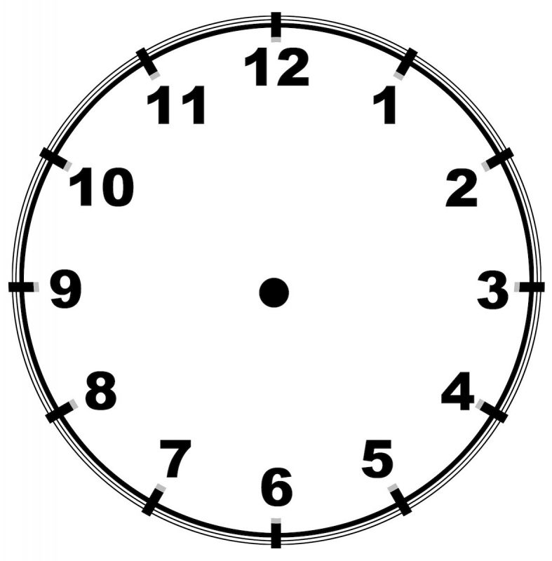 Blank Clock Face Templates Printable | Learning Printable Blank Clock ...
