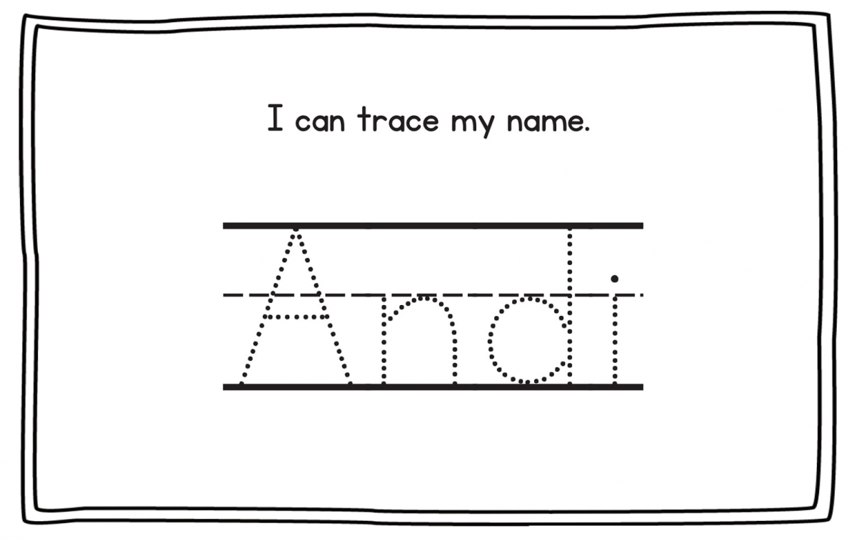 Easy Traceable Name Sheets for Kids | Learning Printable Easy Traceable ...
