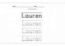 simple traceable name sheets