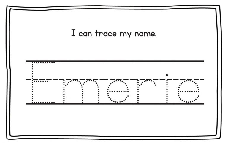 Easy Traceable Name Sheets for Kids | Learning Printable Easy Traceable ...