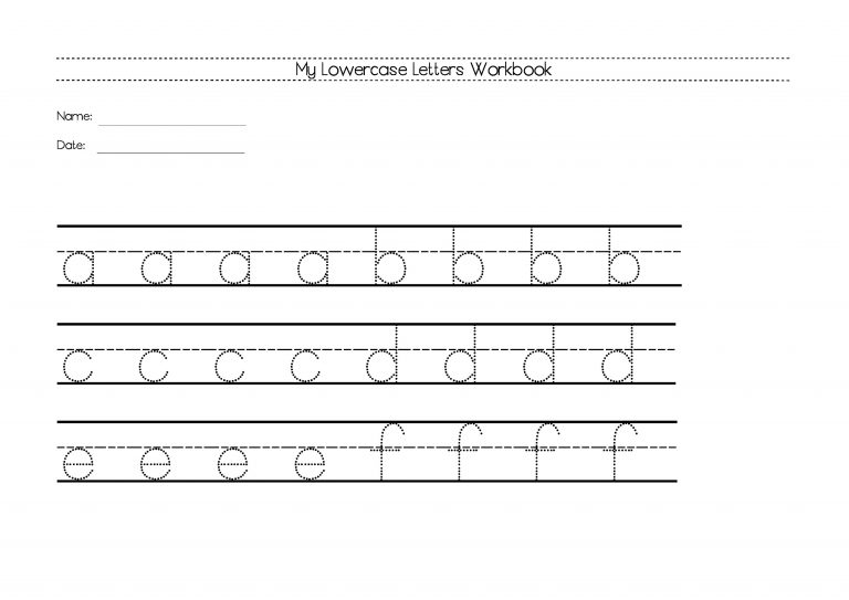 Practice Lowercase Alphabet Worksheets | Learning Printable Practice ...