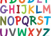 colorful capital letters alphabet