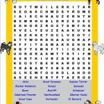 kids word search puzzles dogs