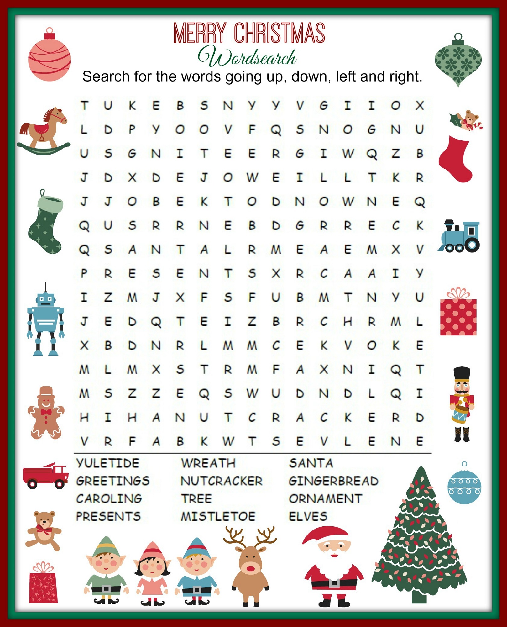 kids word search puzzles