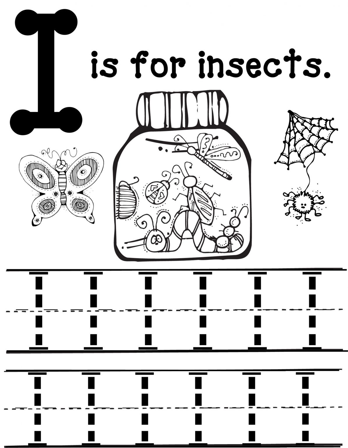 Letter I Worksheets Printable | Learning Printable Letter I Worksheets ...