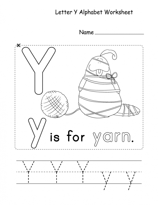 Free Letter Y Worksheets for Alphabet Lessons | Learning Printable Free ...