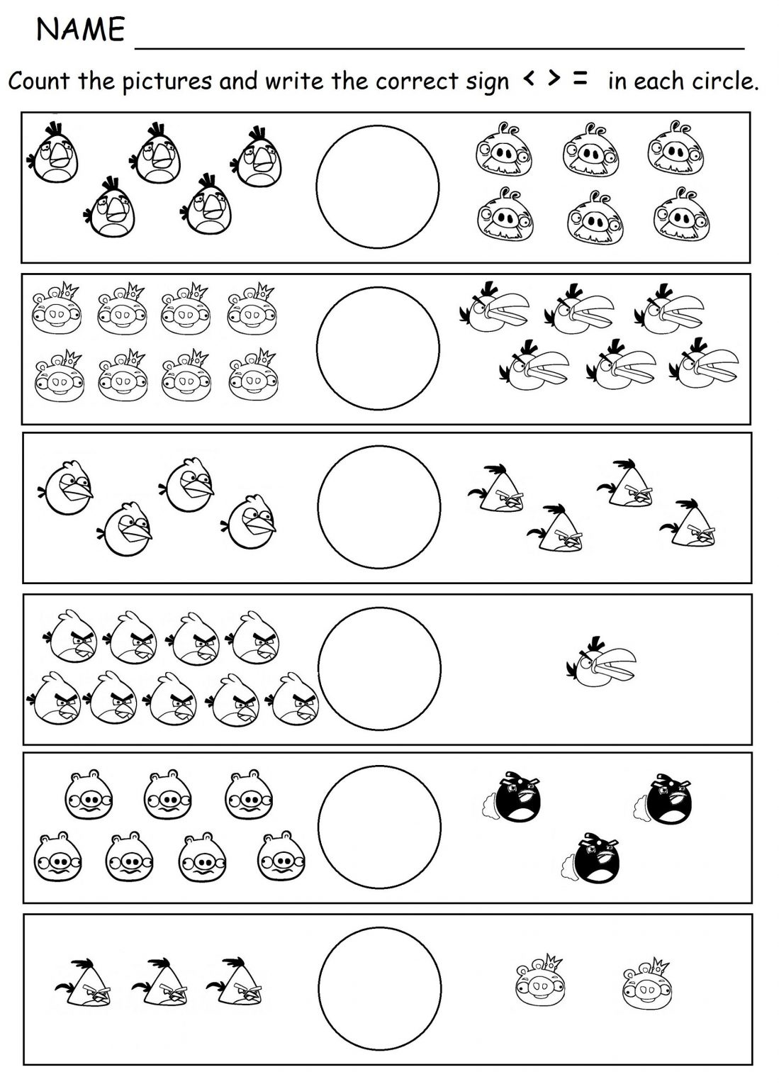 Same Or Different Practice Sheets For Kids Learning Printable Same Or