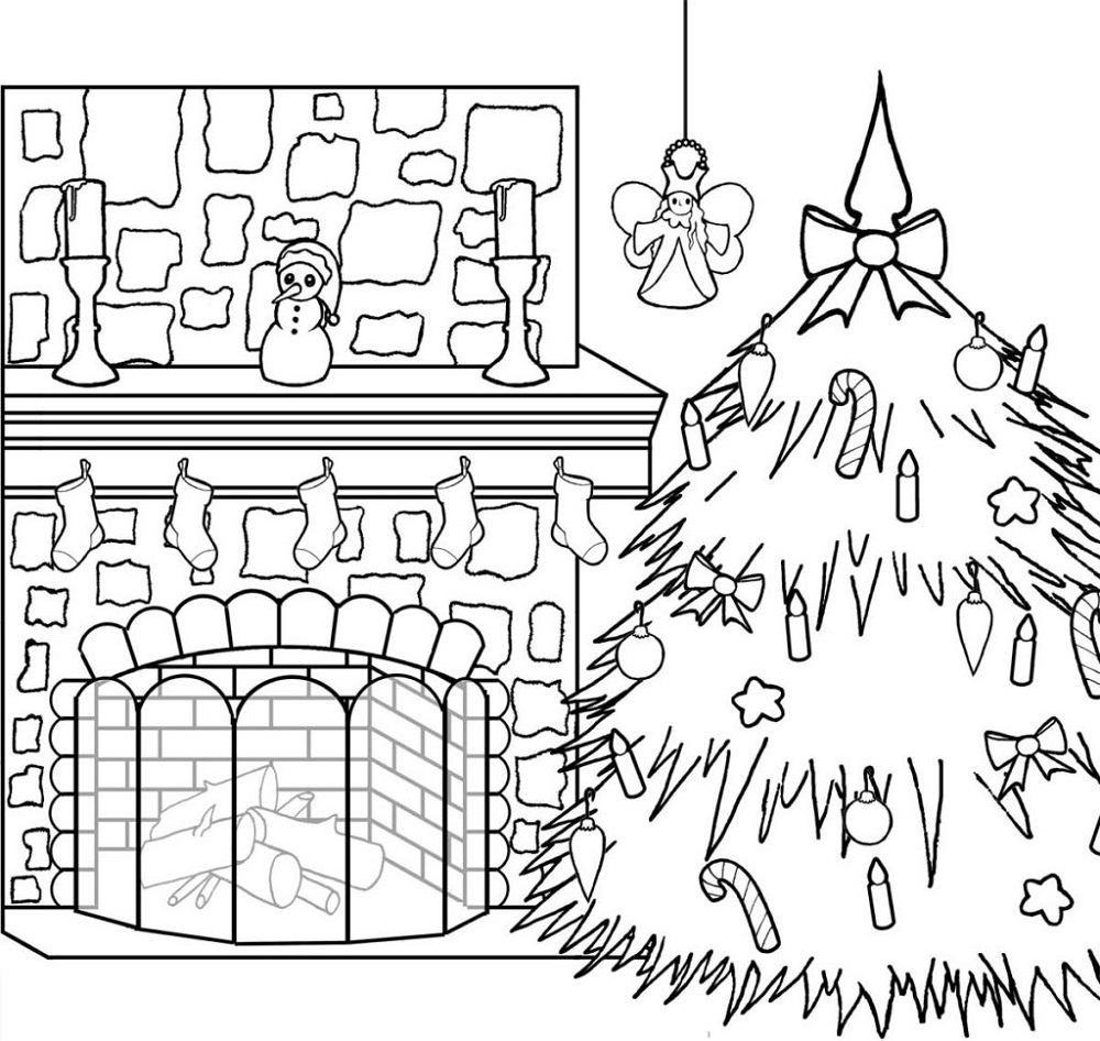 Christmas Interactive Coloring Pages For Adults