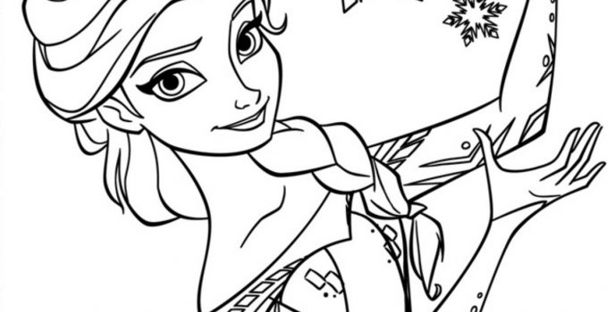 Elsa Pictures To Color For Kids