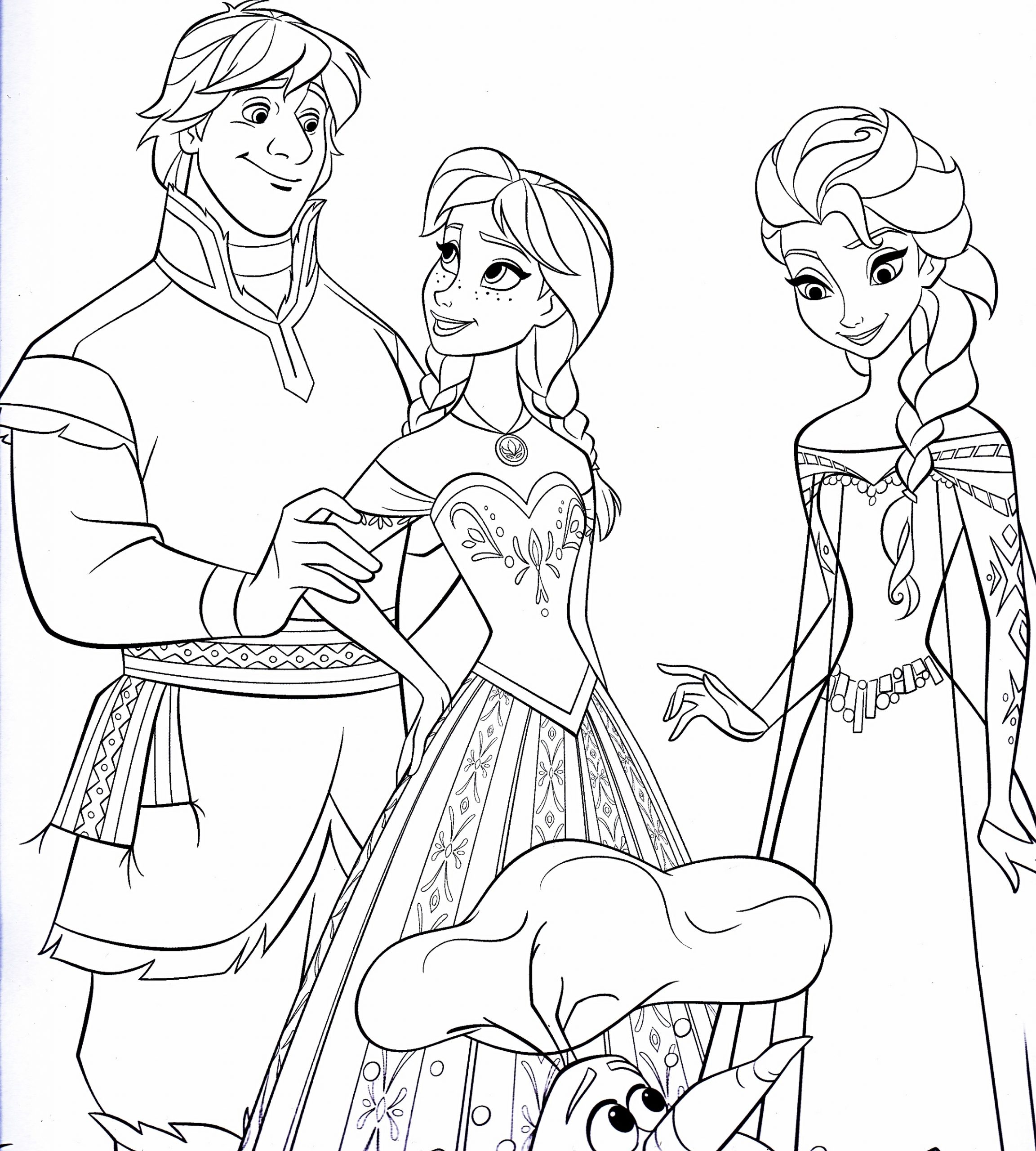 Elsa Pictures To Color With Prince