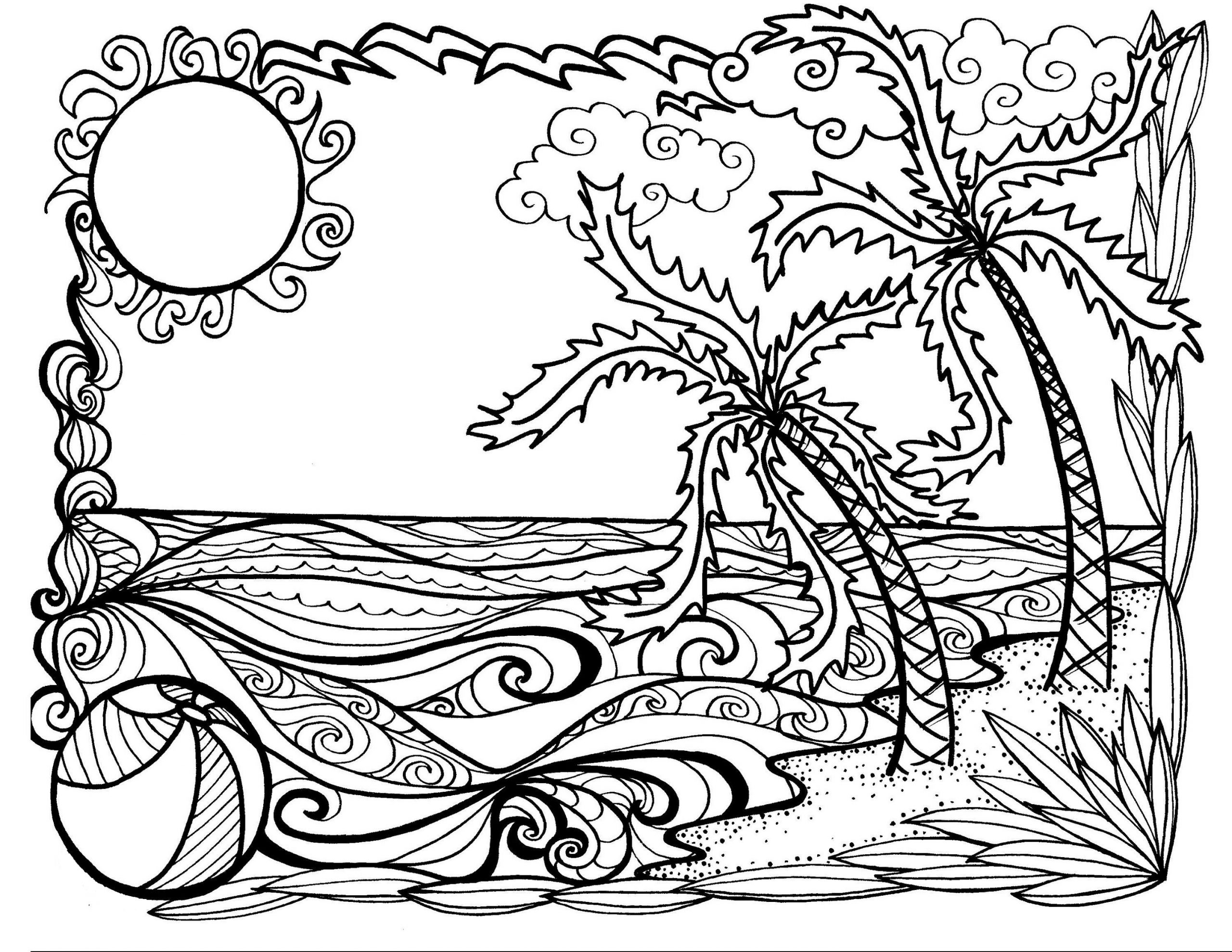 Fun Free Printable Summer Coloring Pages