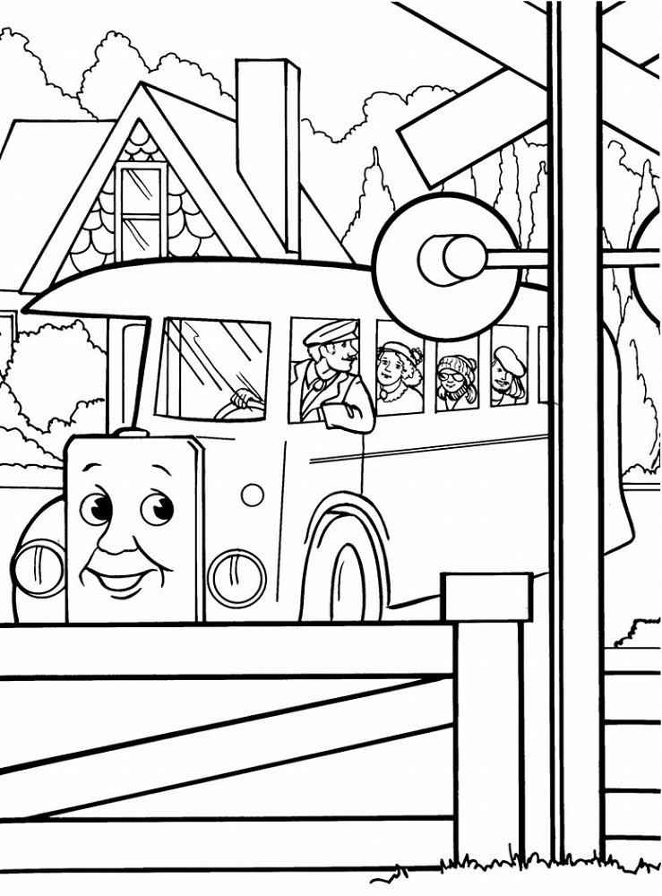 Train Coloring Sheet for Kids