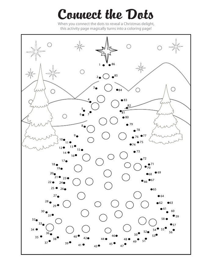 Christmas Tree Extreme Dot To Dot Christmas