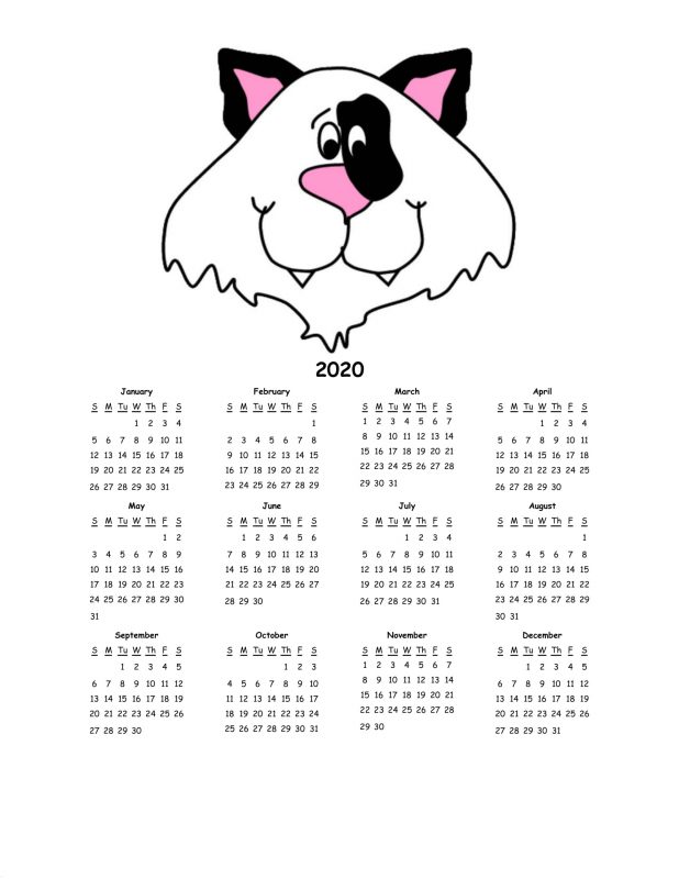 Dltk Kids Calendar 2020 | Learning Printable Dltk Kids Calendar 2020